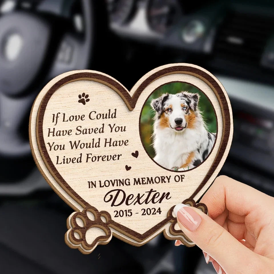 Custom Photo No Longer By My Side But Forever In My Heart - Memorial Personalized Custom Car Visor Clip - Sympathy Gift For Pet Owners, Pet Lovers 3 Custom Photo No Longer By My Side But Forever In My Heart - Memorial Personalized Custom Car Visor Clip - Sympathy Gift For Pet Owners, Pet Lovers - Image 3