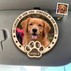 Custom Photo You Were My Favorite Hello And My Hardest Goodbye - Memorial Personalized Custom Car Visor Clip - Sympathy Gift For Pet Owners, Pet Lovers