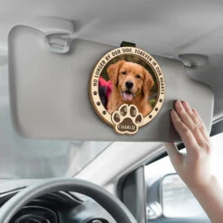 Custom Photo You Were My Favorite Hello And My Hardest Goodbye - Memorial Personalized Custom Car Visor Clip - Sympathy Gift For Pet Owners, Pet Lovers -Pawfect House Sale 676e6153b434a
