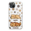 Pets Leave Paw Prints On Our Hearts - Dog & Cat Personalized Custom 3D Inflated Effect Printed Clear Phone Case - Gift For Pet Owners, Pet Lovers
