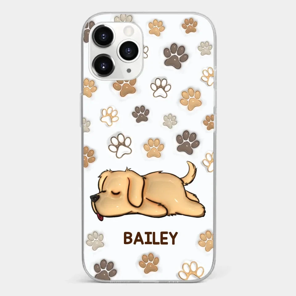 Pets Leave Paw Prints On Our Hearts - Dog & Cat Personalized Custom 3D Inflated Effect Printed Clear Phone Case - Gift For Pet Owners, Pet Lovers 7 Pets Leave Paw Prints On Our Hearts - Dog & Cat Personalized Custom 3D Inflated Effect Printed Clear Phone Case - Gift For Pet Owners, Pet Lovers - Image 7