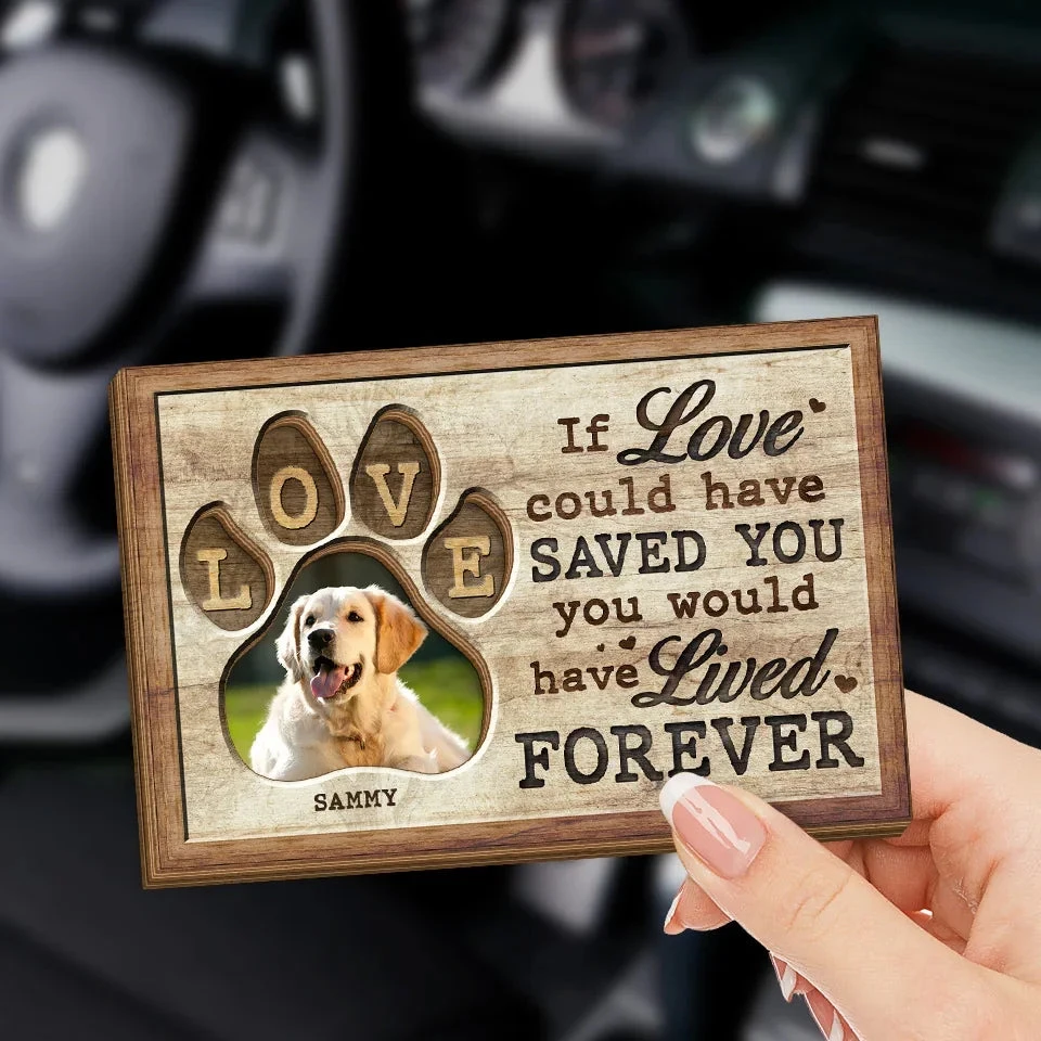 Custom Photo Your Paws Left Tracks On My Heart - Memorial Personalized Custom Car Visor Clip - Sympathy Gift For Pet Owners, Pet Lovers 3 Custom Photo Your Paws Left Tracks On My Heart - Memorial Personalized Custom Car Visor Clip - Sympathy Gift For Pet Owners, Pet Lovers - Image 3
