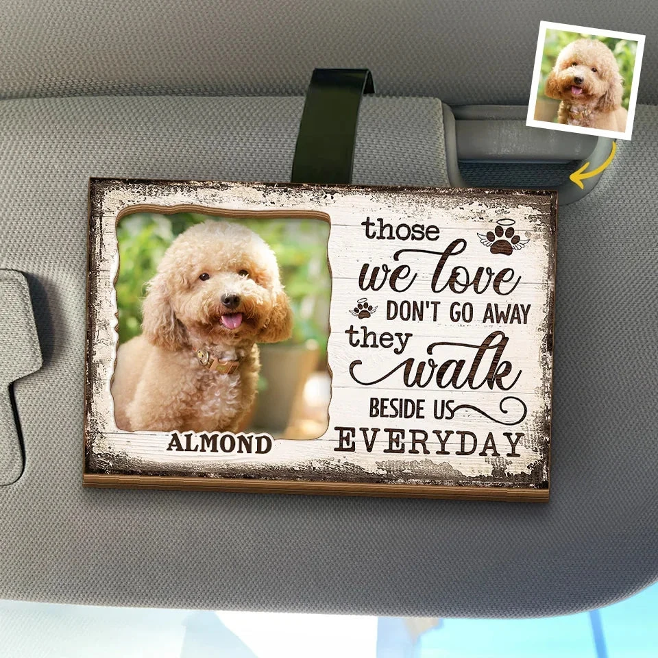 Custom Photo Silent Paws, Endless Love - Memorial Personalized Custom Car Visor Clip - Sympathy Gift For Pet Owners, Pet Lovers 1 Custom Photo Silent Paws, Endless Love - Memorial Personalized Custom Car Visor Clip - Sympathy Gift For Pet Owners, Pet Lovers