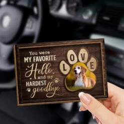 Custom Photo Paw Prints Fade, But Memories Remain - Memorial Personalized Custom Car Visor Clip - Sympathy Gift For Pet Owners, Pet Lovers -Pawfect House Sale 6775fc8242c86