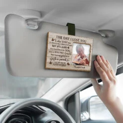 Custom Photo You Will Always Be A Part Of Us - Memorial Personalized Custom Car Visor Clip - Sympathy Gift For Family Members -Pawfect House Sale 6776004ed2544