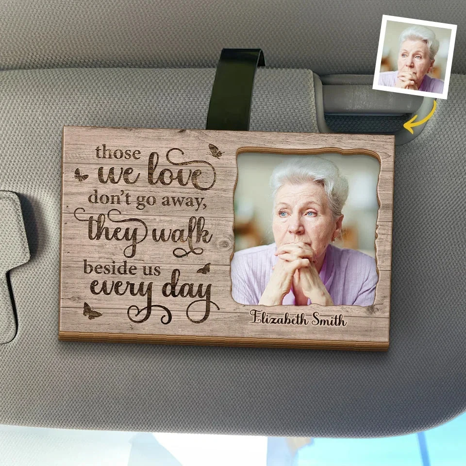 Custom Photo In Our Souls, Your Spirit Remains - Memorial Personalized Custom Car Visor Clip - Sympathy Gift For Family Members 1 Custom Photo In Our Souls, Your Spirit Remains - Memorial Personalized Custom Car Visor Clip - Sympathy Gift For Family Members