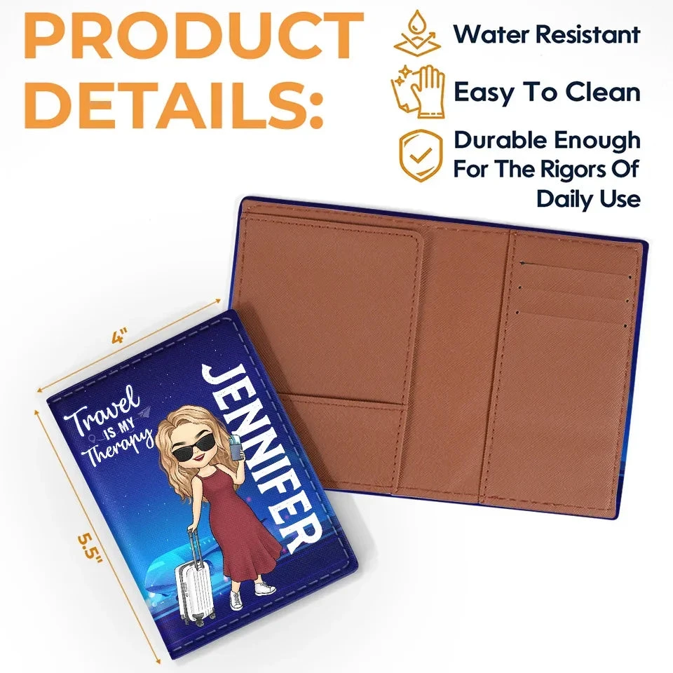 Work, Travel, Save, Repeat - Travel Personalized Custom Passport Cover, Passport Holder - Holiday Vacation Gift, Gift For Adventure Travel Lovers 4 Work, Travel, Save, Repeat - Travel Personalized Custom Passport Cover, Passport Holder - Holiday Vacation Gift, Gift For Adventure Travel Lovers - Image 4