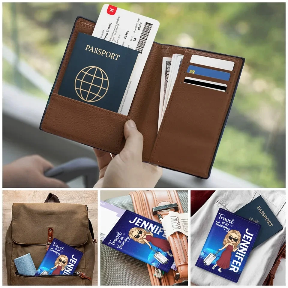 Work, Travel, Save, Repeat - Travel Personalized Custom Passport Cover, Passport Holder - Holiday Vacation Gift, Gift For Adventure Travel Lovers 5 Work, Travel, Save, Repeat - Travel Personalized Custom Passport Cover, Passport Holder - Holiday Vacation Gift, Gift For Adventure Travel Lovers - Image 5