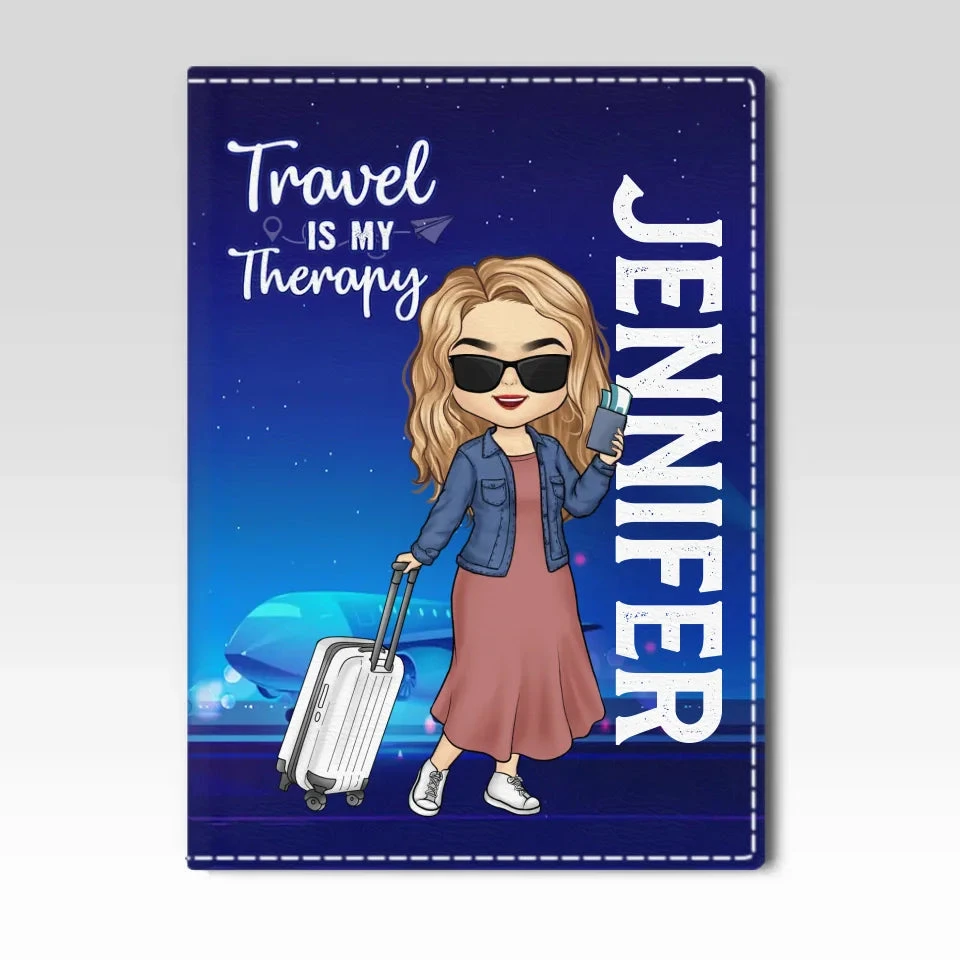 Work, Travel, Save, Repeat - Travel Personalized Custom Passport Cover, Passport Holder - Holiday Vacation Gift, Gift For Adventure Travel Lovers 2 Work, Travel, Save, Repeat - Travel Personalized Custom Passport Cover, Passport Holder - Holiday Vacation Gift, Gift For Adventure Travel Lovers - Image 2