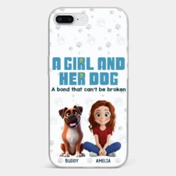 A Girl And Her Dogs - Dog Personalized Custom Clear Phone Case - Gift For Pet Owners, Pet Lovers -Pawfect House Sale 677b4f51eed17 89c16b61 a57c 4078 9c02 184e0d2a82a4