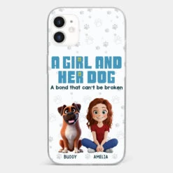 A Girl And Her Dogs - Dog Personalized Custom Clear Phone Case - Gift For Pet Owners, Pet Lovers -Pawfect House Sale 677b4f5302ef8 1f596f2a e5c4 4d91 a09f b40f0b071c8f