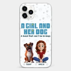 A Girl And Her Dogs - Dog Personalized Custom Clear Phone Case - Gift For Pet Owners, Pet Lovers -Pawfect House Sale 677b4f546c2d1 2880e562 66df 4b5a a462 f2437f3b0517