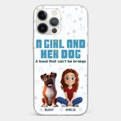 A Girl And Her Dogs - Dog Personalized Custom Clear Phone Case - Gift For Pet Owners, Pet Lovers -Pawfect House Sale 677b4f5ef1816 c7643c34 92ad 4196 ba47 75df355c3820