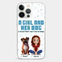 A Girl And Her Dogs - Dog Personalized Custom Clear Phone Case - Gift For Pet Owners, Pet Lovers -Pawfect House Sale 677b4f627d561 0961bfa4 4856 471a a291 1fa7248d4182
