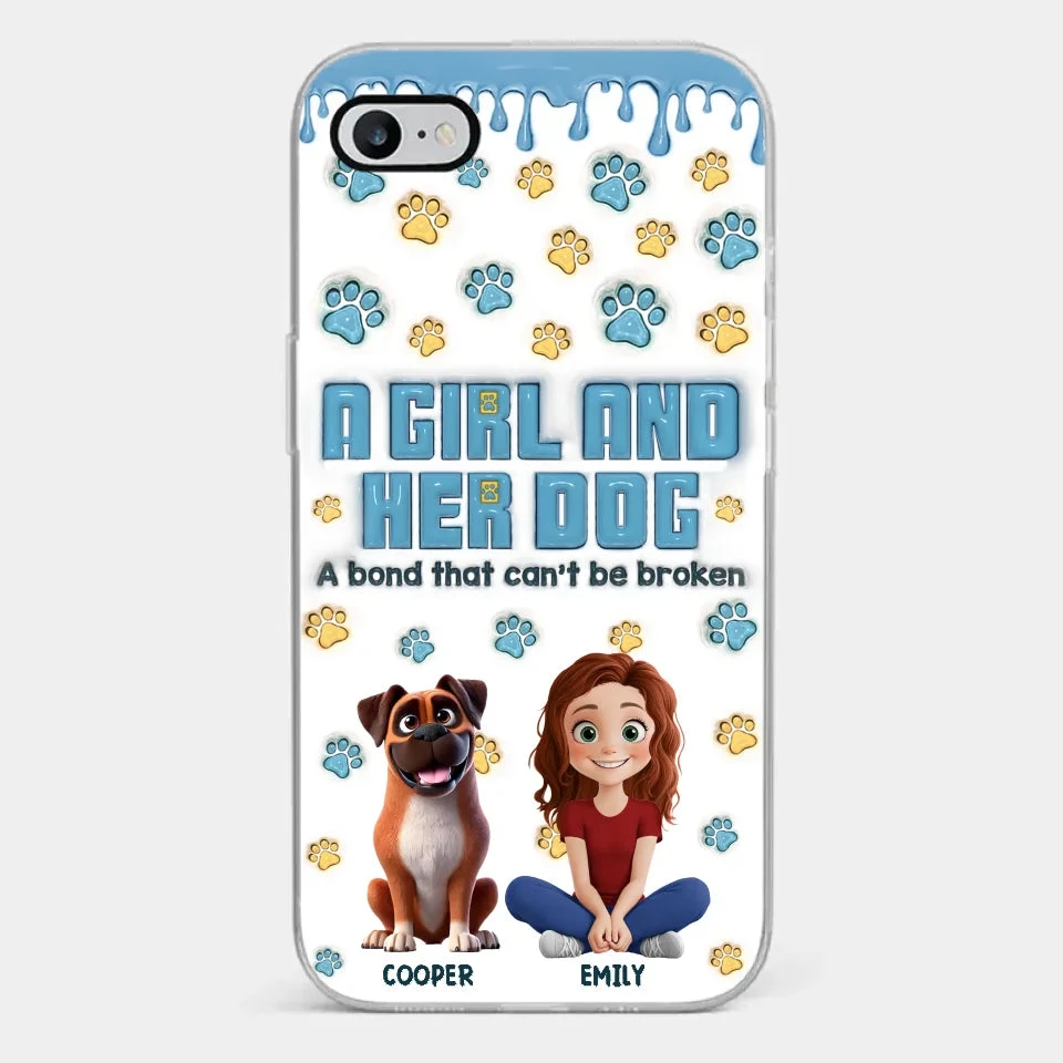 A Bond That Can't Be Broken - Dog Personalized Custom 3D Inflated Effect Printed Clear Phone Case - Gift For Pet Owners, Pet Lovers 2 A Bond That Can't Be Broken - Dog Personalized Custom 3D Inflated Effect Printed Clear Phone Case - Gift For Pet Owners, Pet Lovers - Image 2
