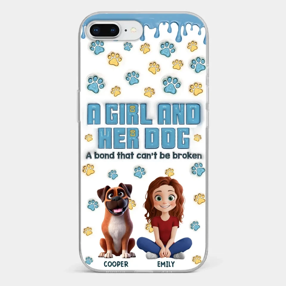 A Bond That Can't Be Broken - Dog Personalized Custom 3D Inflated Effect Printed Clear Phone Case - Gift For Pet Owners, Pet Lovers 3 A Bond That Can't Be Broken - Dog Personalized Custom 3D Inflated Effect Printed Clear Phone Case - Gift For Pet Owners, Pet Lovers - Image 3