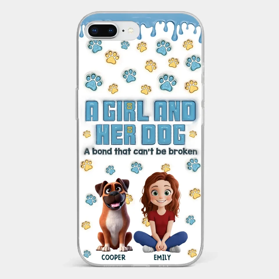 A Bond That Can't Be Broken - Dog Personalized Custom 3D Inflated Effect Printed Clear Phone Case - Gift For Pet Owners, Pet Lovers 4 A Bond That Can't Be Broken - Dog Personalized Custom 3D Inflated Effect Printed Clear Phone Case - Gift For Pet Owners, Pet Lovers - Image 4