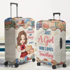 To Travel Is To Live - Travel Personalized Custom Luggage Cover - Summer Vacation Gift, Gift For Adventure Travel Lovers -Pawfect House Sale 677ce8cf59a05