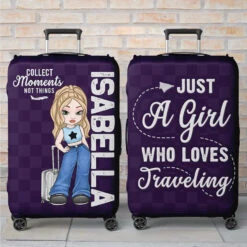 Go Where Your Heart Feels Alive - Travel Personalized Custom Luggage Cover - Summer Vacation Gift, Gift For Adventure Travel Lovers