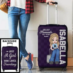 Go Where Your Heart Feels Alive - Travel Personalized Custom Luggage Cover - Summer Vacation Gift, Gift For Adventure Travel Lovers -Pawfect House Sale 677cf83405832