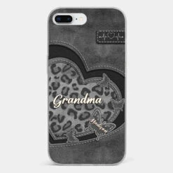 Grandma’s Love Is The Warmest Place To Be - Family Personalized Custom Clear Phone Case - Gift For Mom, Grandma -Pawfect House Sale 677e457eecbd1 fdce0265 e7a6 4123 ab35 81701491130d