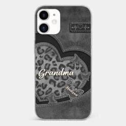 Grandma’s Love Is The Warmest Place To Be - Family Personalized Custom Clear Phone Case - Gift For Mom, Grandma -Pawfect House Sale 677e458347386 380fa55f 533a 4ef0 b1ca 2a5ad09e51d9