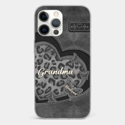 Grandma’s Love Is The Warmest Place To Be - Family Personalized Custom Clear Phone Case - Gift For Mom, Grandma -Pawfect House Sale 677e4585432e9 61ee3868 ab4f 4f57 ba48 90034d3df218