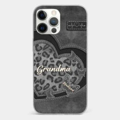 Grandma’s Love Is The Warmest Place To Be - Family Personalized Custom Clear Phone Case - Gift For Mom, Grandma -Pawfect House Sale 677e45862e271 21d66a9e 53dc 4eae 8f68 f9a92741c0cf