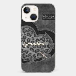 Grandma’s Love Is The Warmest Place To Be - Family Personalized Custom Clear Phone Case - Gift For Mom, Grandma -Pawfect House Sale 677e45871c776 a68a988f 9e9d 4f43 844b 70b379bbda04