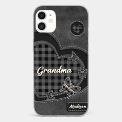 Grandma’s Love Is A Hug That Never Ends - Family Personalized Custom Clear Phone Case - Gift For Mom, Grandma -Pawfect House Sale 677e45bab60ff a7bae2d4 5e33 4540 a03d d10b33baf95e
