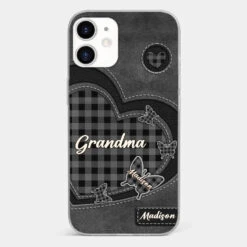 Grandma’s Love Is A Hug That Never Ends - Family Personalized Custom Clear Phone Case - Gift For Mom, Grandma -Pawfect House Sale 677e45bd66e1b 34c11dee 54f9 4f2b a7f4 4dacbf0528c5