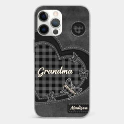 Grandma’s Love Is A Hug That Never Ends - Family Personalized Custom Clear Phone Case - Gift For Mom, Grandma -Pawfect House Sale 677e45bf5087b f7068c82 a585 4050 93a4 09701ae950ac