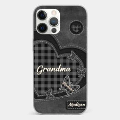 Grandma’s Love Is A Hug That Never Ends - Family Personalized Custom Clear Phone Case - Gift For Mom, Grandma -Pawfect House Sale 677e45c022340 aa962ff8 3e51 454f 8a11 043f861171d2