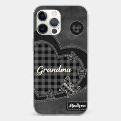 Grandma’s Love Is A Hug That Never Ends - Family Personalized Custom Clear Phone Case - Gift For Mom, Grandma -Pawfect House Sale 677e45c316964 d4243fb1 eebc 4efc 8ae2 da80bbfa50e9