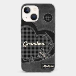 Grandma’s Love Is A Hug That Never Ends - Family Personalized Custom Clear Phone Case - Gift For Mom, Grandma -Pawfect House Sale 677e45c59ef7f c82a78e7 a100 47a3 bf9d 68b686d23e9e