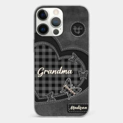 Grandma’s Love Is A Hug That Never Ends - Family Personalized Custom Clear Phone Case - Gift For Mom, Grandma -Pawfect House Sale 677e45c75d06f 3f5be04f 9148 4a7b b130 443426040e3b