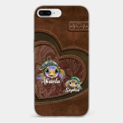 A Turtle Carries Its Home, Grandma Carries Generations Of Love - Family Personalized Custom Clear Phone Case - Gift For Mom, Grandma -Pawfect House Sale 677e52e7cfd58 7d79310c 4862 4eb1 8abf 7824729d4be3