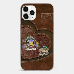 A Turtle Carries Its Home, Grandma Carries Generations Of Love - Family Personalized Custom Clear Phone Case - Gift For Mom, Grandma -Pawfect House Sale 677e52ec0b63e f79ef55c 8660 41a1 a3e9 c357982b733a