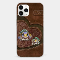 A Turtle Carries Its Home, Grandma Carries Generations Of Love - Family Personalized Custom Clear Phone Case - Gift For Mom, Grandma -Pawfect House Sale 677e52ed0f441 f6389d12 2f12 4331 b772 17d388bdf00c