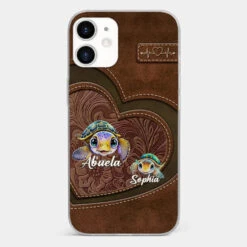 A Turtle Carries Its Home, Grandma Carries Generations Of Love - Family Personalized Custom Clear Phone Case - Gift For Mom, Grandma -Pawfect House Sale 677e52ef492fe 9a86fed2 5883 472c 9a77 271e7a4343cc