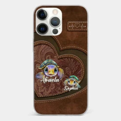 A Turtle Carries Its Home, Grandma Carries Generations Of Love - Family Personalized Custom Clear Phone Case - Gift For Mom, Grandma -Pawfect House Sale 677e52fa2d6d8 4e0018a2 fd59 4bb6 82b7 88f5c5bb23e5