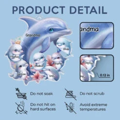 Like A Dolphin, Grandma Brings Joy With Every Wave - Family Personalized Custom Car Ornament - Acrylic Custom Shaped - Gift For Mom, Grandma 9 Like A Dolphin, Grandma Brings Joy With Every Wave - Family Personalized Custom Car Ornament - Acrylic Custom Shaped - Gift For Mom, Grandma -Pawfect House Sale 677f4e75c6b01