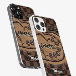 Grandma’s Love Is The Heart Of Our Family - Family Personalized Custom Clear Phone Case - Gift For Mom, Grandma -Pawfect House Sale 677f9d1273021