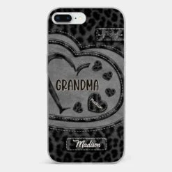 Grandma’s Love Makes Life Sweeter - Family Personalized Custom Clear Phone Case - Gift For Mom, Grandma -Pawfect House Sale 677f9f578a8b8 bc9aeeb7 c520 4d93 a235 86090dbac5b6