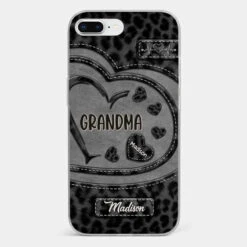 Grandma’s Love Makes Life Sweeter - Family Personalized Custom Clear Phone Case - Gift For Mom, Grandma -Pawfect House Sale 677f9f59a9880 5777e956 e4e7 4bb9 893b bde8a4954b0e