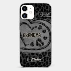 Grandma’s Love Makes Life Sweeter - Family Personalized Custom Clear Phone Case - Gift For Mom, Grandma -Pawfect House Sale 677f9f5d18366 5395e53a 4d46 4f5e a50b 384251e30c4b