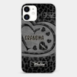 Grandma’s Love Makes Life Sweeter - Family Personalized Custom Clear Phone Case - Gift For Mom, Grandma -Pawfect House Sale 677f9f5e2d7f8 59a0bc78 c7c4 48ab 9603 3c88fecb6f92
