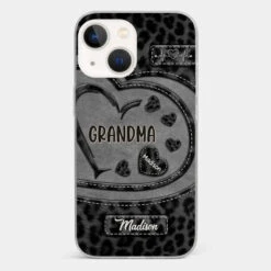 Grandma’s Love Makes Life Sweeter - Family Personalized Custom Clear Phone Case - Gift For Mom, Grandma -Pawfect House Sale 677f9f60c1a0f 97495cf6 f77a 4649 84b3 56f36e1fcbeb