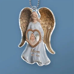 Custom Photo Memory Is The Bridge Between Past And Present - Memorial Personalized Custom Car Ornament - Acrylic Custom Shaped - Sympathy Gift For Family Members -Pawfect House Sale 67808e729f2d1