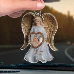 Custom Photo Memory Is The Bridge Between Past And Present - Memorial Personalized Custom Car Ornament - Acrylic Custom Shaped - Sympathy Gift For Family Members -Pawfect House Sale 67808e77ee1fe